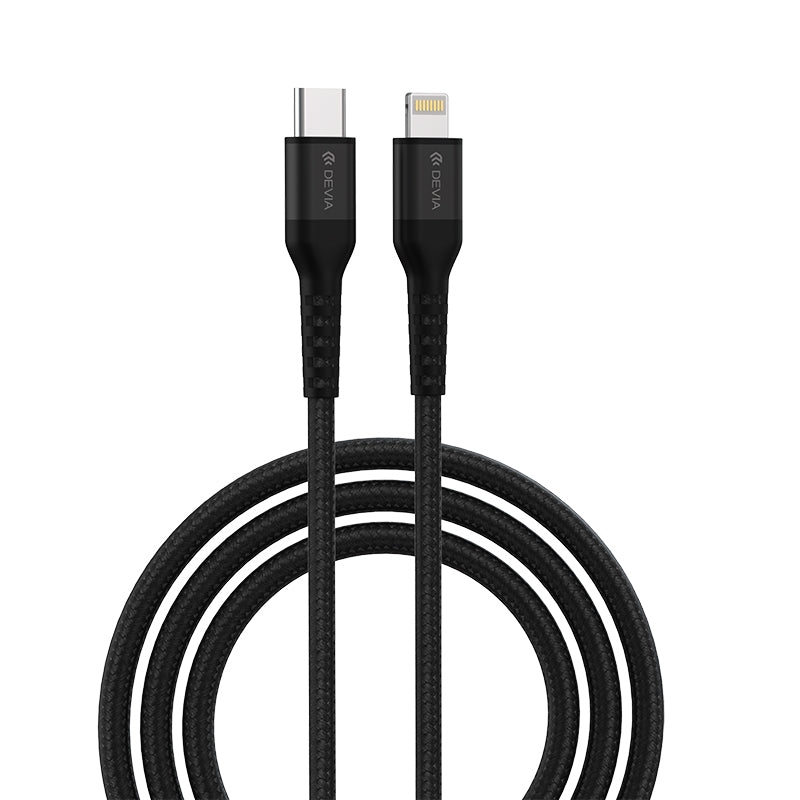 DEVIA Carcious Series 1.5m Type-C to Lightning Cable PD Fast Charging Cord DEVIA Carcious Series 1.5m Type-C to Lightning Cable PD Fast Charging Cord